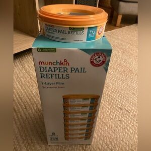 Three (3) Munchkin Arm and Hammer Diaper Pail Refill Rings - Lavender Scent